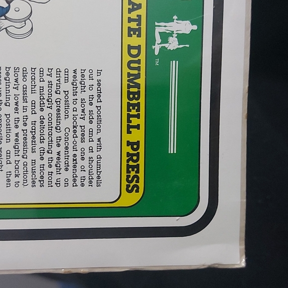 1985 Vintage Bruce Algra Shoulder Workout Fitness Chart Series 16" x 11". - Picture 6 of 7